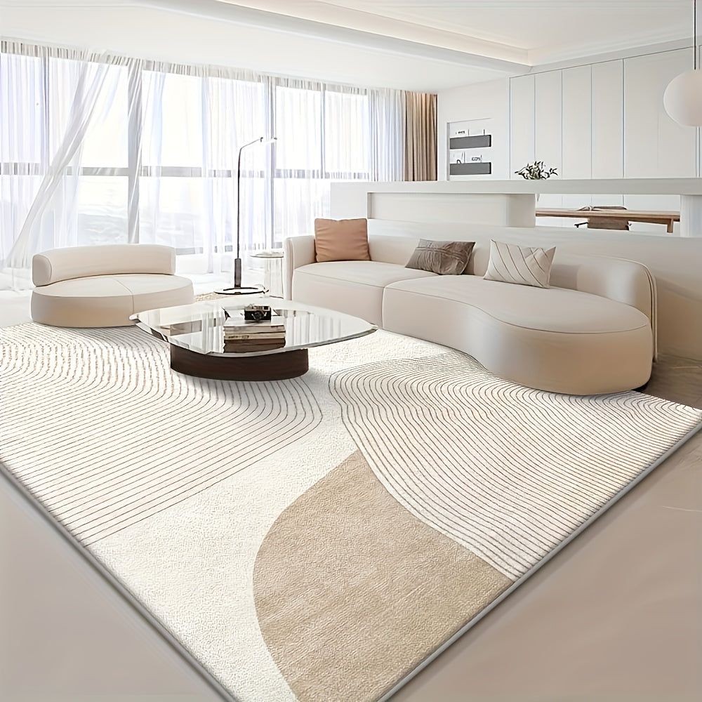 850G Velvet Floral Washable Modern Carpet with Soft Fine Craftsmanship And High Quality Assurance, Ideal for Living Room Rug with Retro Design for Home Decoration