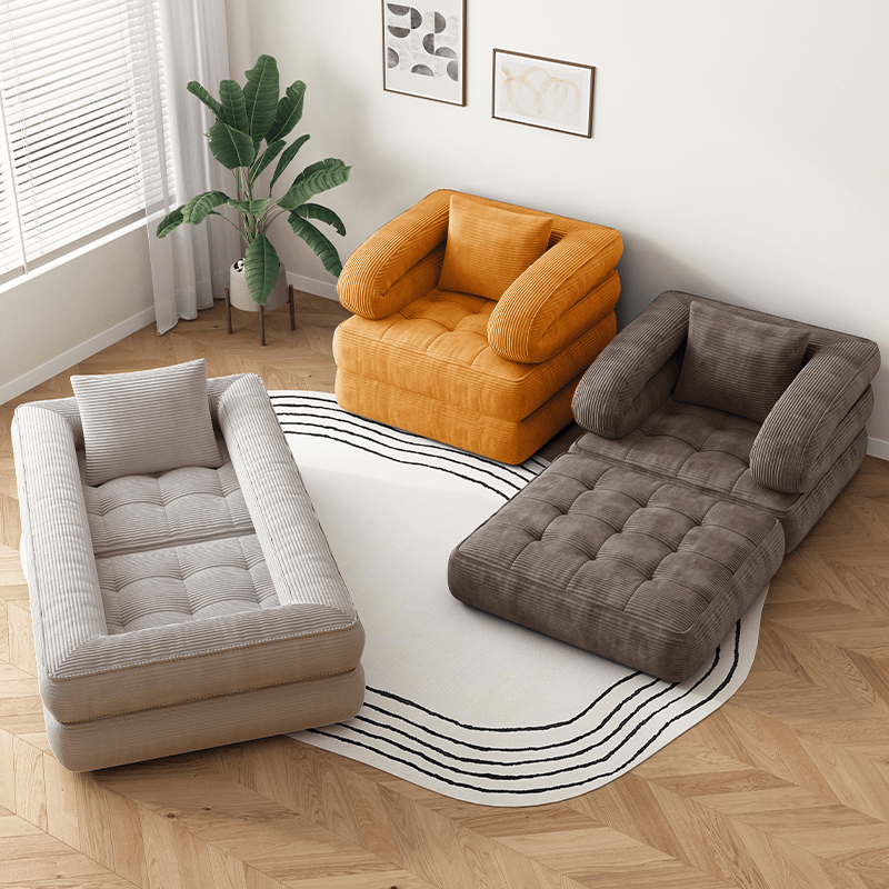 Multi Functional Transformable Sofa Bed - No Assembly Required, High-density Sponge, Soft Skin Friendly Fabric | Suitable for Multi Position Sofas In Small Spaces, Bedrooms, Apartments, Film And Television Sofas, Lazy Sofas, Office Sofas