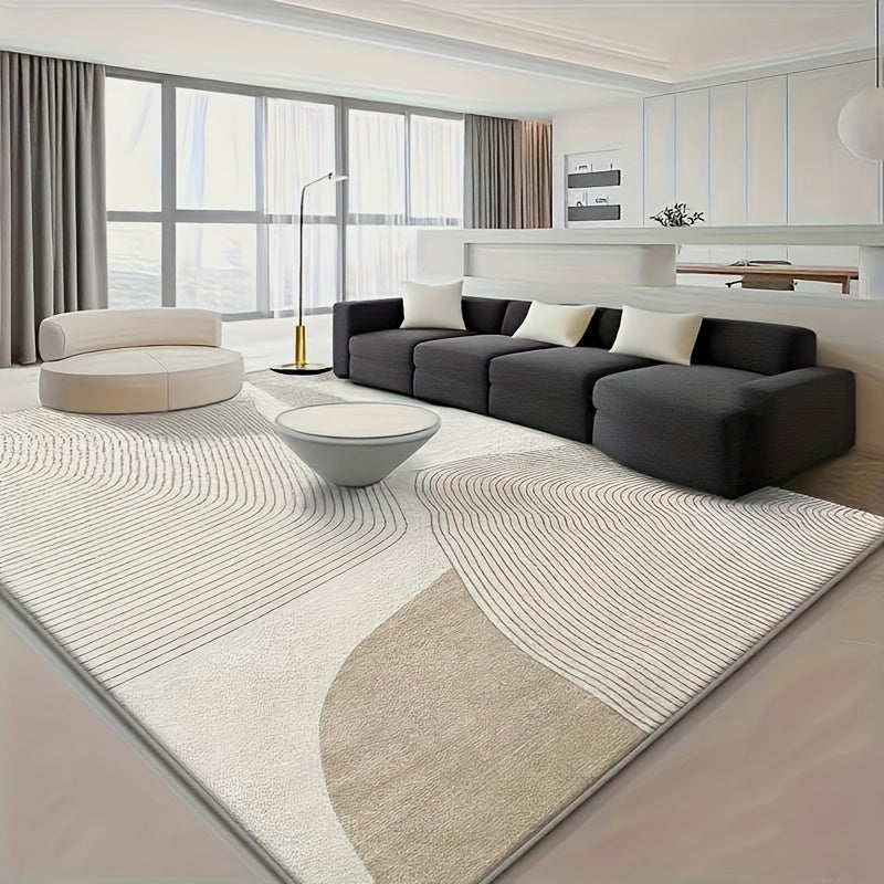 850G Velvet Floral Washable Modern Carpet with Soft Fine Craftsmanship And High Quality Assurance, Ideal for Living Room Rug with Retro Design for Home Decoration