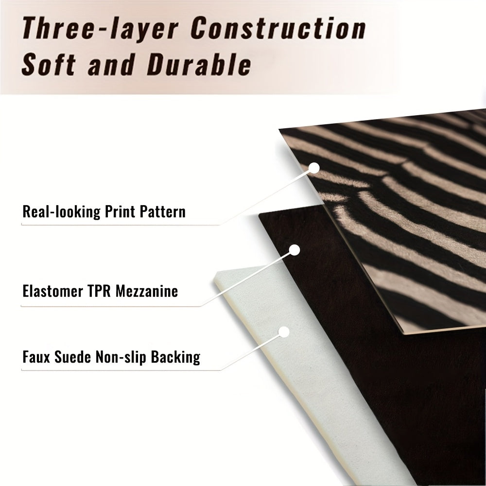 Faux Cowhide Rug, Western Style 6.2 X 5.2 Feet Thickened And Non-Slip for Living Room And Bedroom, Handmade Animal Print Floor Mat