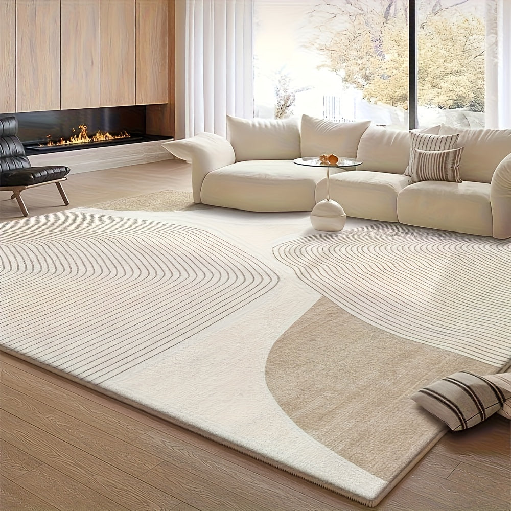 850G Velvet Floral Washable Modern Carpet with Soft Fine Craftsmanship And High Quality Assurance, Ideal for Living Room Rug with Retro Design for Home Decoration