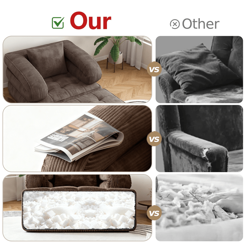 Multi Functional Transformable Sofa Bed - No Assembly Required, High-density Sponge, Soft Skin Friendly Fabric | Suitable for Multi Position Sofas In Small Spaces, Bedrooms, Apartments, Film And Television Sofas, Lazy Sofas, Office Sofas