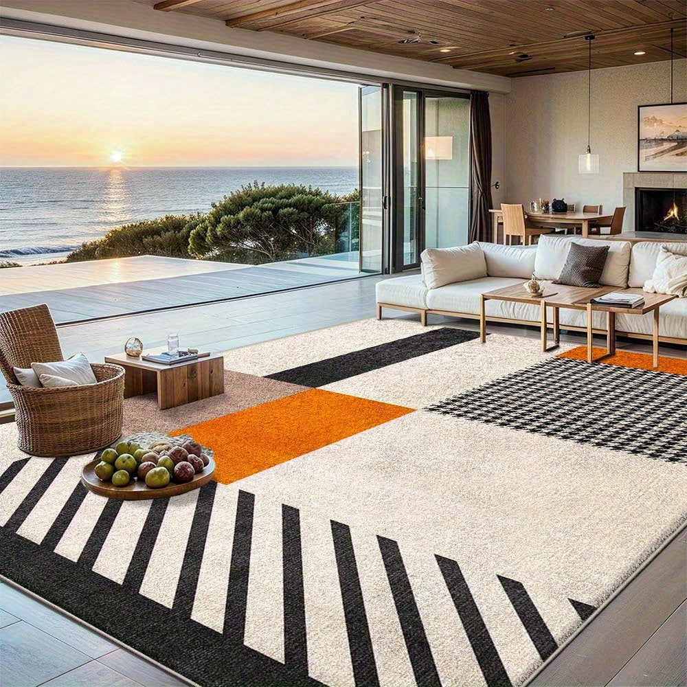 Velvet Machine Washable Design Area Rug Entrance Vintage Floral Balcony Bright Color Pattern Ultra Soft Thickened Multiple Sizes Available Warm Endless Carpet Yiyouheng Fashion Vintage Carpet Lightweight Flat Woven Striped Pattern Carpet Office Carpe