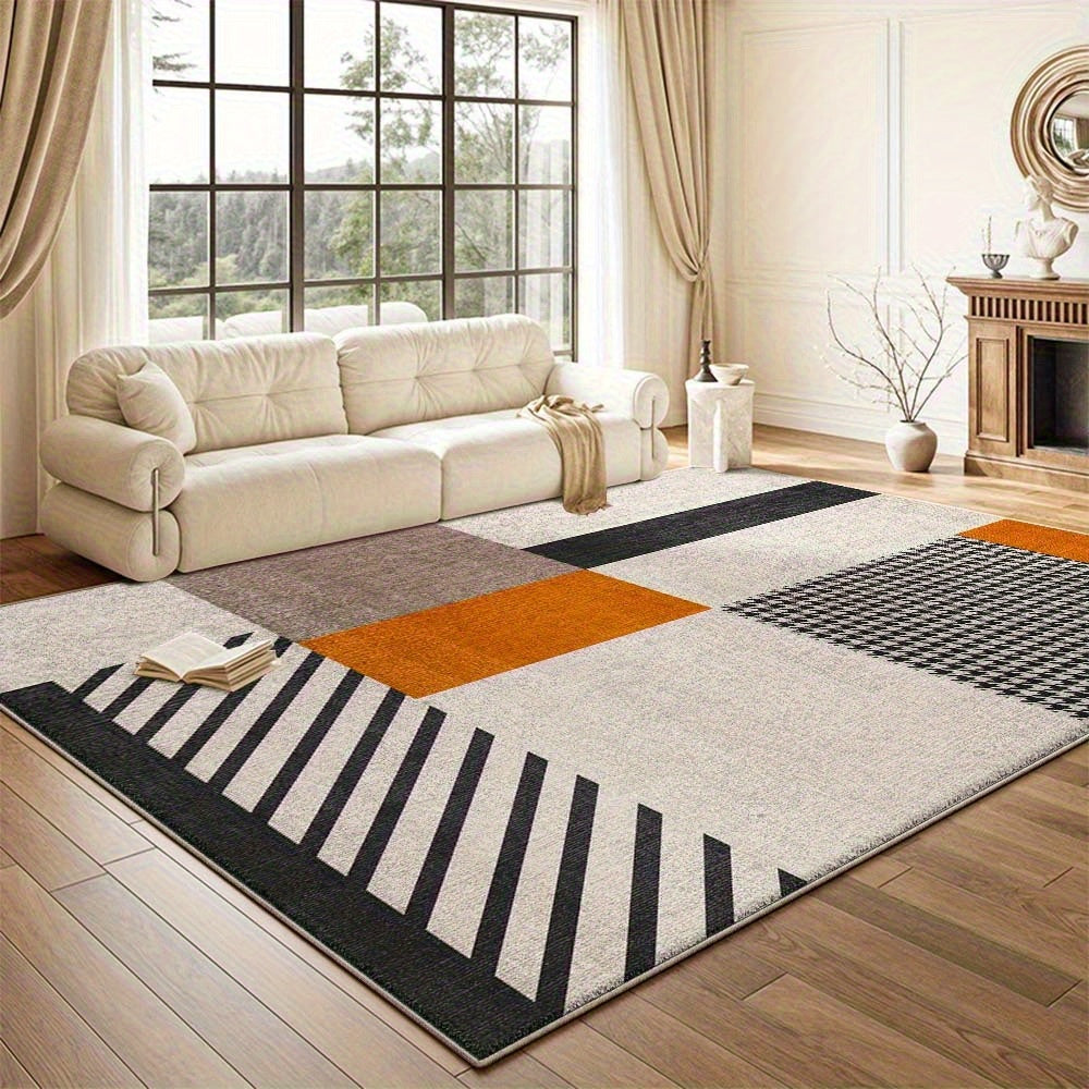 Velvet Machine Washable Design Area Rug Entrance Vintage Floral Balcony Bright Color Pattern Ultra Soft Thickened Multiple Sizes Available Warm Endless Carpet Yiyouheng Fashion Vintage Carpet Lightweight Flat Woven Striped Pattern Carpet Office Carpe