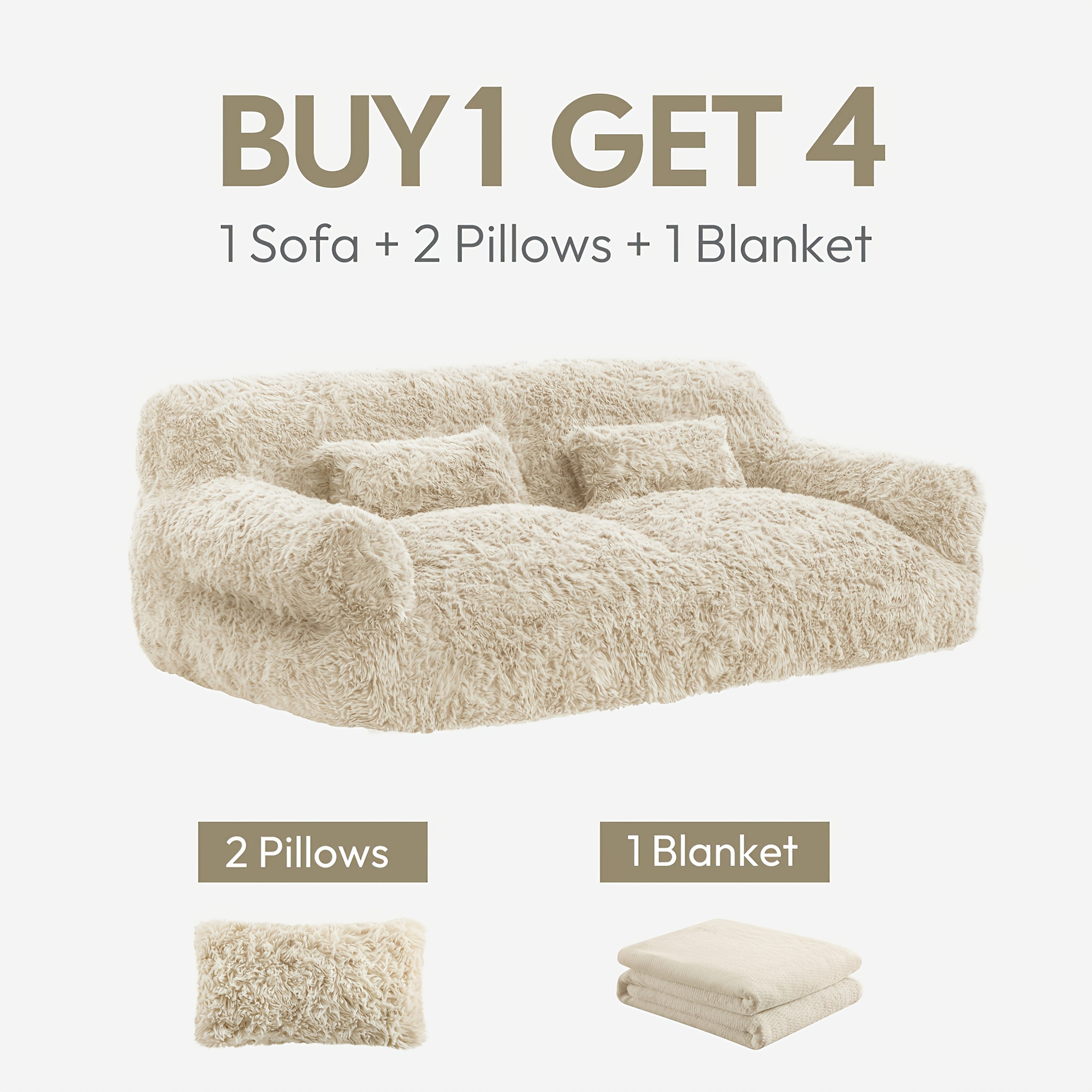 Green Plush Lazy Sofa Bed with 2 Pillows - Convertible Bean Bag Chair, No Assembly Required, Multi-Functional Sleeper Couch for Small Spaces, Durable Fabric Lounge Bed with Easy-Clean Surface, Ideal for Game Rooms, Living Room & Guest Accommodation