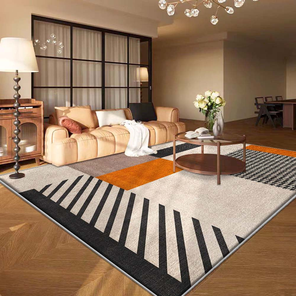 Velvet Machine Washable Design Area Rug Entrance Vintage Floral Balcony Bright Color Pattern Ultra Soft Thickened Multiple Sizes Available Warm Endless Carpet Yiyouheng Fashion Vintage Carpet Lightweight Flat Woven Striped Pattern Carpet Office Carpe