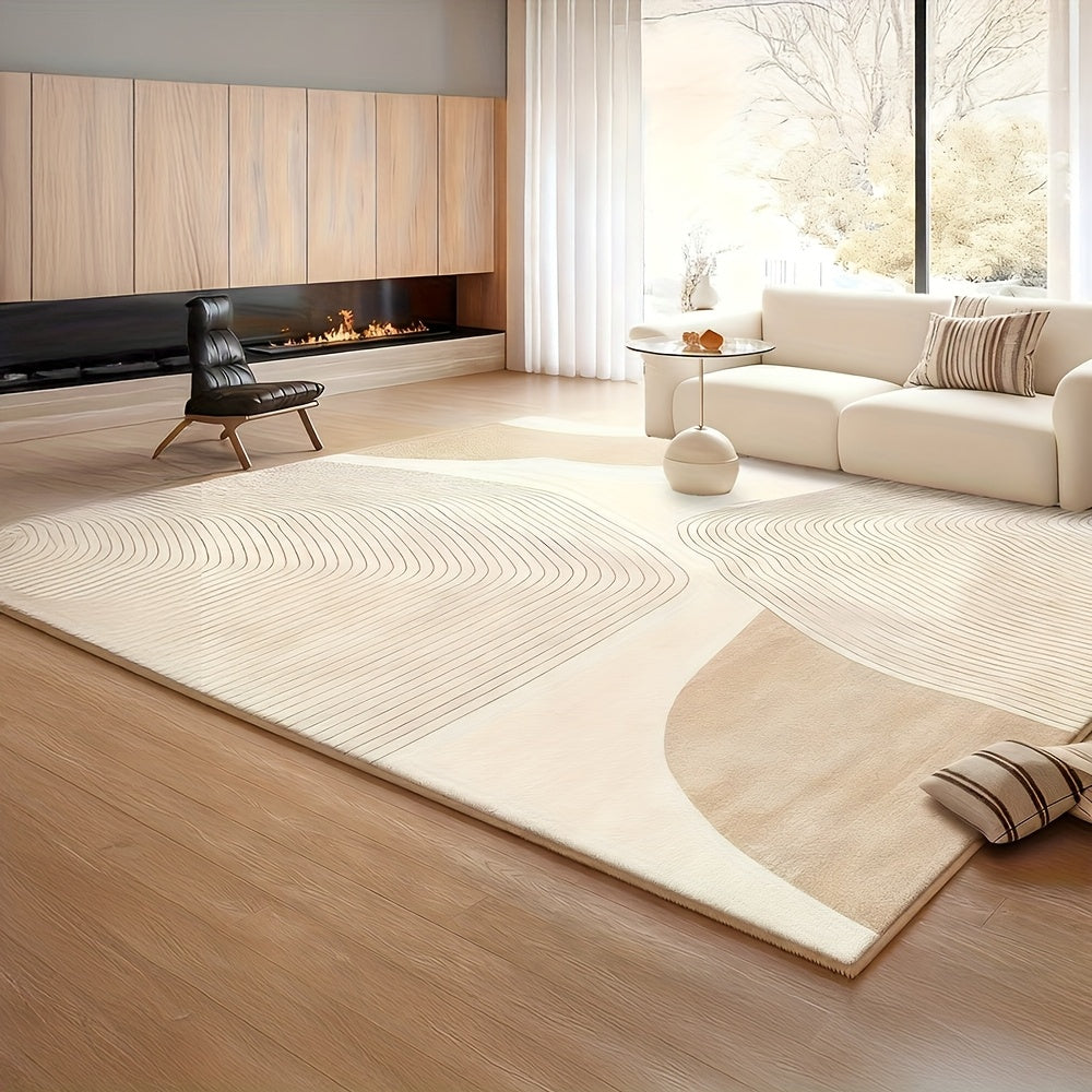 850G Velvet Floral Washable Modern Carpet with Soft Fine Craftsmanship And High Quality Assurance, Ideal for Living Room Rug with Retro Design for Home Decoration