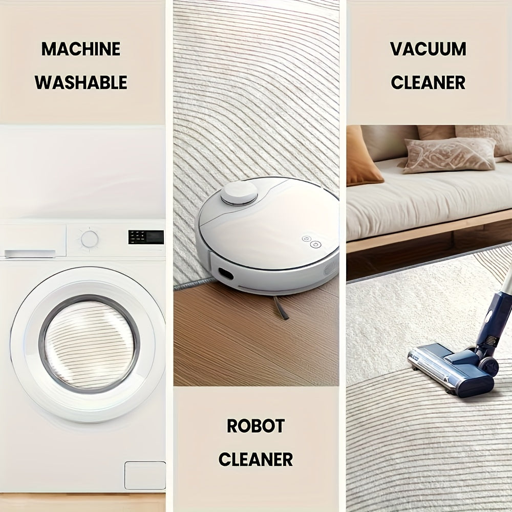 850G Velvet Floral Washable Modern Carpet with Soft Fine Craftsmanship And High Quality Assurance, Ideal for Living Room Rug with Retro Design for Home Decoration