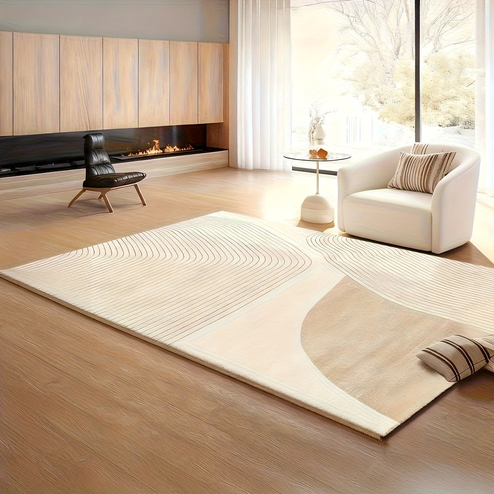 850G Velvet Floral Washable Modern Carpet with Soft Fine Craftsmanship And High Quality Assurance, Ideal for Living Room Rug with Retro Design for Home Decoration